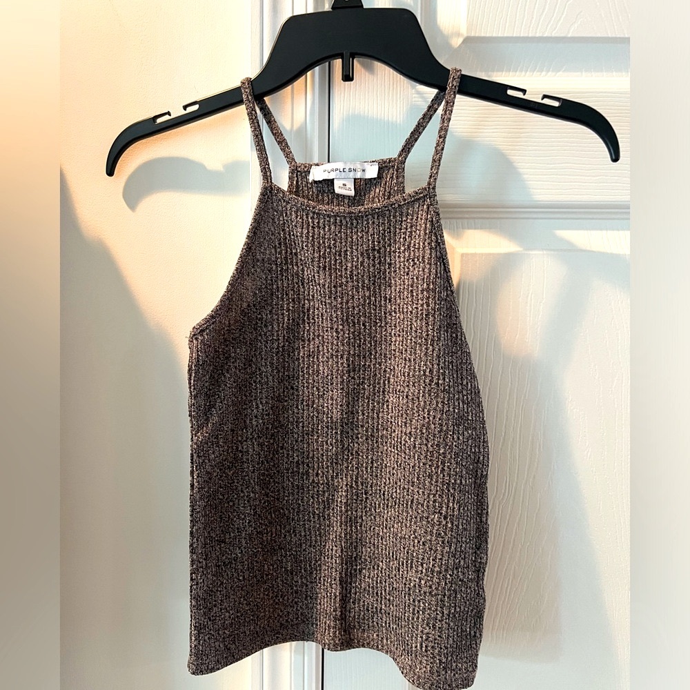 Halter neck crop top summer tank